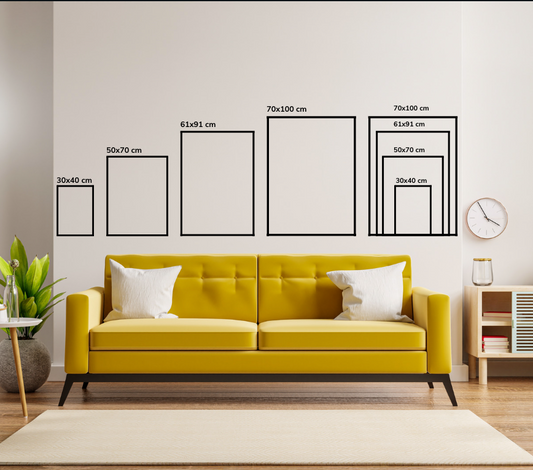 Guide des tailles - comment choisir une taille adaptée pour mon poster ?