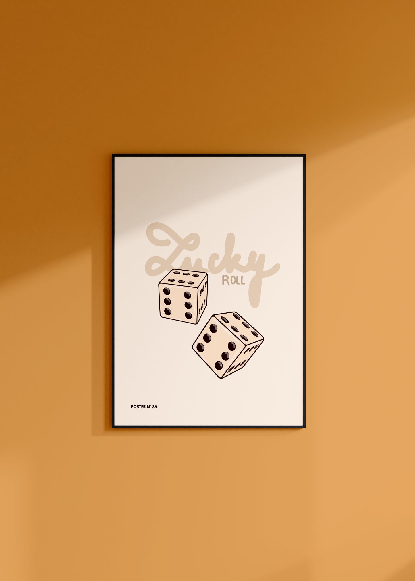 Lucky Roll - Poster n°36 version beige