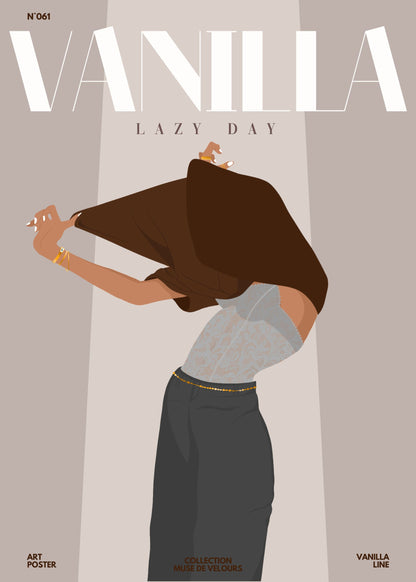 Lazy Day / Brown - Poster n° 61